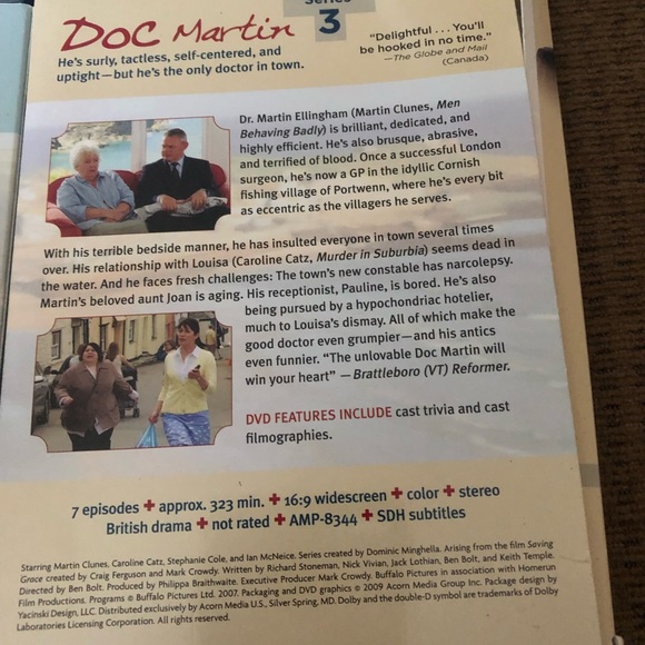 Doc Martin Tv Series  DVD Season 1-4 Acorn Media Tested - Picture 5 of 9